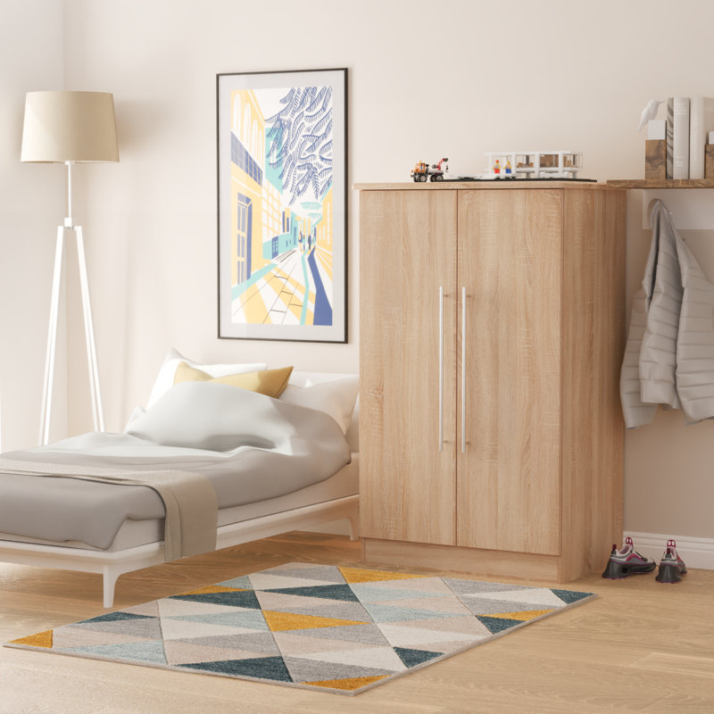 Taevyn Manufactured Wood Wardrobe, Oak