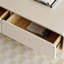 Table basse rectangulaire en bois manufacturé blanc crème-1447163554