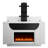 Aurora White 76 Inch Fireplace With TV Lift