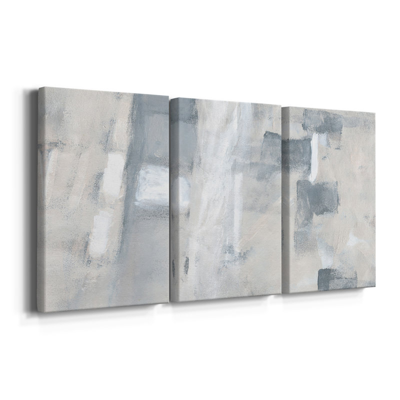 Fogscape I - Toile tendue avec châssis de qualité supérieure - prête à être accrochée, H 12 po x l 24 po x P 1 po