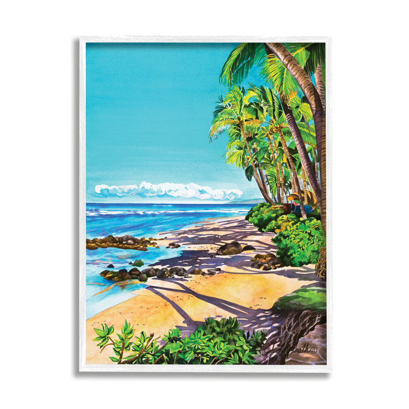 «Highland Dunes Tropical Shore Landscape», art de la giclée par Julia Mcgrath, H 20 po x l 16 po x P 1,5 po