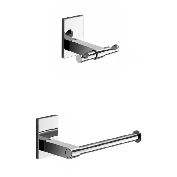 Ensemble de quincaillerie de salle de bain 2 pièces Dowsing, Chrome