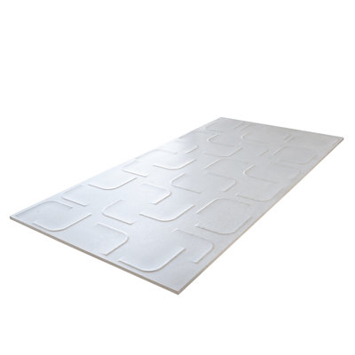 Carrelage mural 24 po x 48 po rectangulaire blanc mat en porcelaine texturée (15,5 pieds carrés / boîte, paquet de 2)