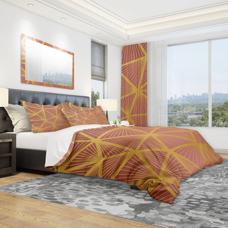 Ensemble de housse de couette moderne, Housse de couette très grand + 2 taies décoratives