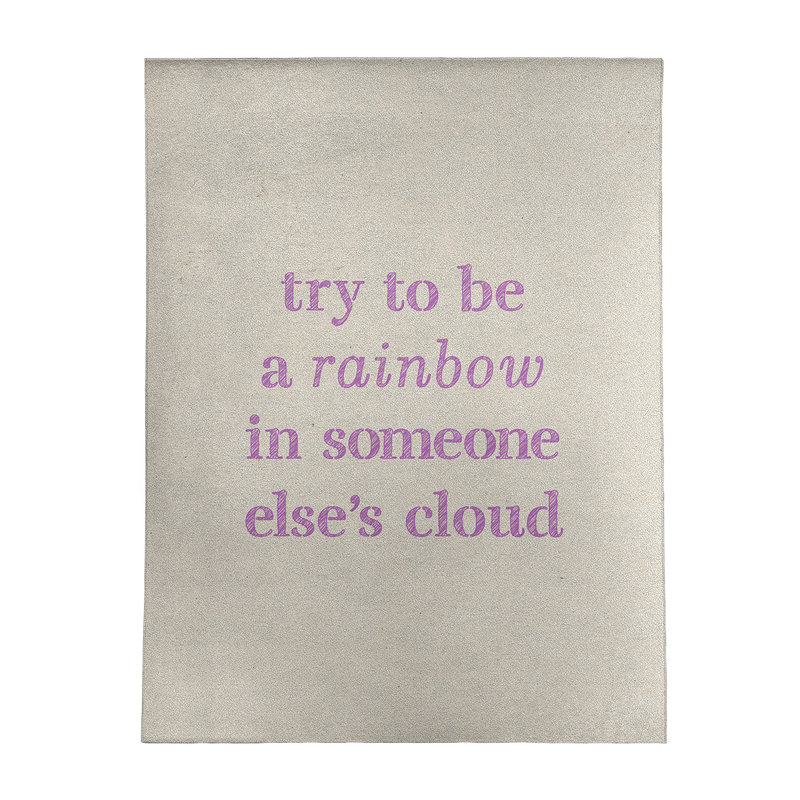 Tapis en chenille poly «Quotes», Rectangle 9 pi x 12 pi