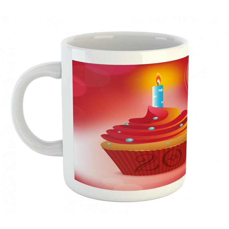 Grande tasse à café vingtième birthday
