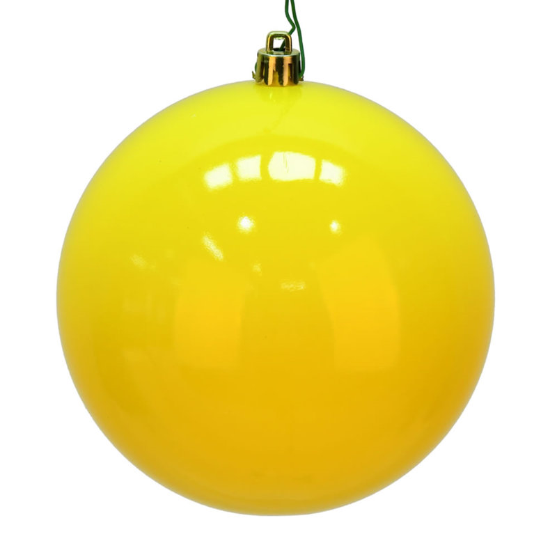 Décoration de boule décorative des Fêtes, Jaune brillant