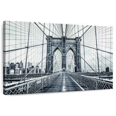 Pont de Brooklyn monochrome