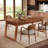 55" Wood Dining Table, Kitchen Dinner Table-1092343794