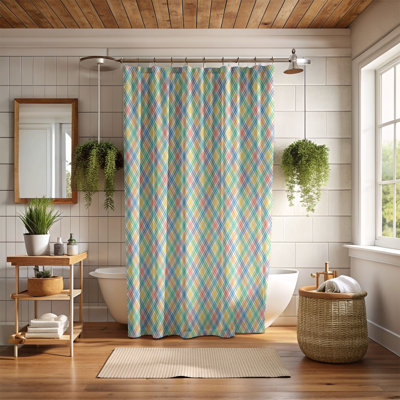 Blue Green - Premium Shower Curtain -  East Urban Home, 36E1F4DB6A4F43BA8EBC91D58223299D