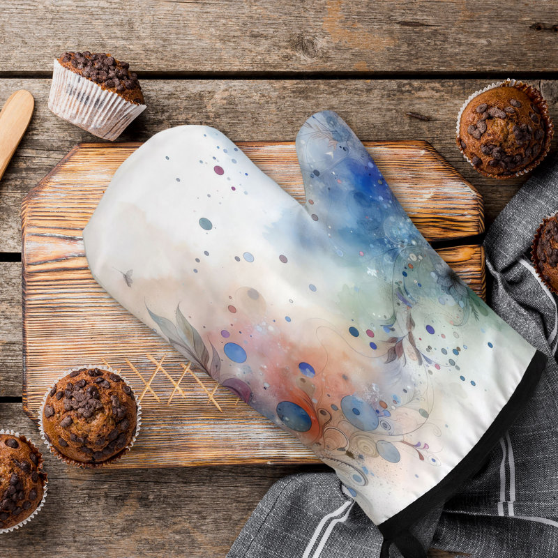 Whimsy Strokes Oven Mitt Cotton Twill