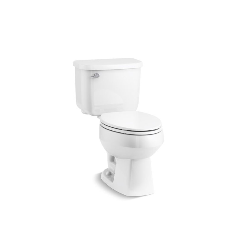 Toilette allongée 2 pièces 1,28 GPF Windham, Blanc