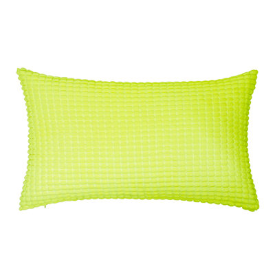 Coussin en velours côtelé doux