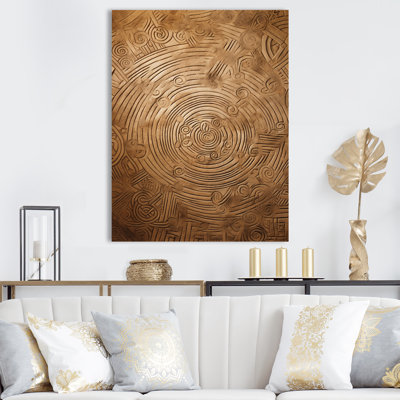 Gwyndaf Gold Maze sur impression sur toile