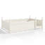 Lit simple Montessori avec garde-corps pleine longueur, bibliothèque, base de lit pour enfant beige-1661120374-1661120368