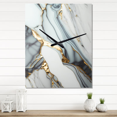 Ilmie - Marble Abstract Wall Clock