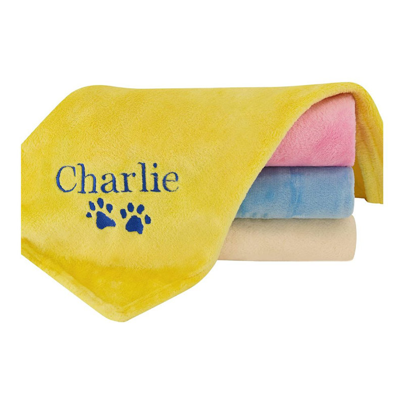 Couverture polaire, 60 po x 50 po, Oui, Jaune