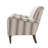 Arching Contemporary and Classic Polyester Upholstered Armchair with Solid Wood Legs-241368660