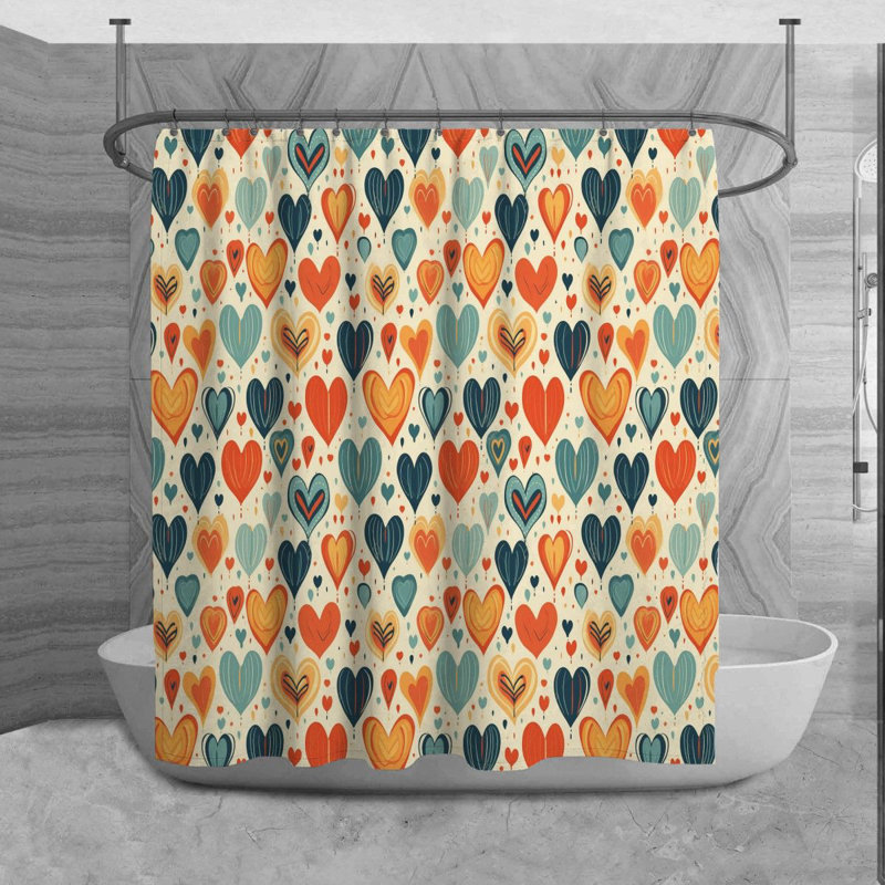 Masayasu Shower Curtain, 84" H x 70" W