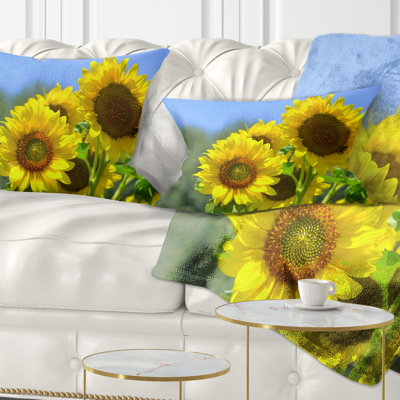 Coussin lombaire floral magnifique