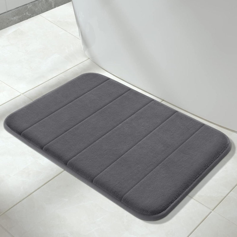 Tapis de bain Hutner, Gris foncé