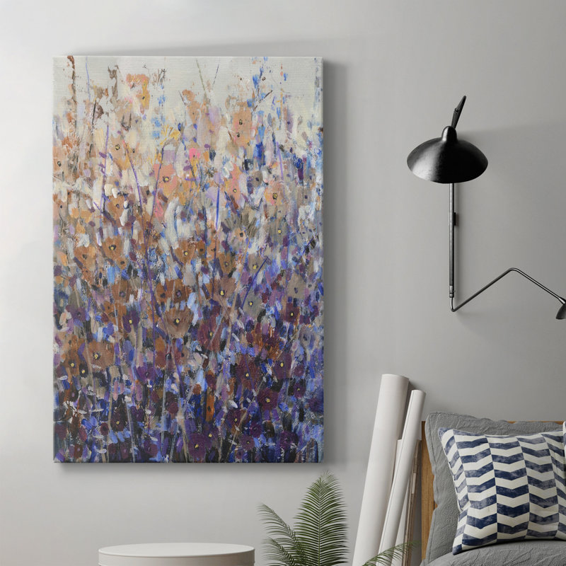 Fall Wildflowers II - peinture sur toile tendue, H 18 po x l 12 po x P 1 po