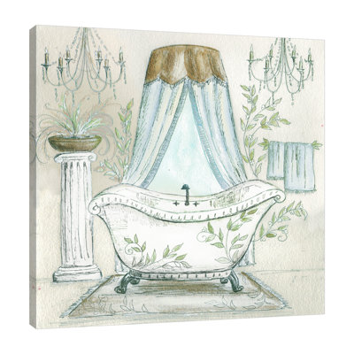 " French Dressing Room: Aqua Bath II " Acrylic Print