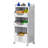 Laundry Basket With Wheels,Rolling Folding Laundry Hamper,Utility Cart,Kitchen Storage Cart,Stackable Storage Bins Open Front,