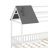 Twin Wood House Bed With Fence-1358518199