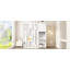 Lit escamotable mural simple avec bibliothèque, armoire supérieure, bureau extensible et rangement latéral-542325393