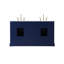 Ensemble de meuble-lavabo double 60 po Pardue-426896450