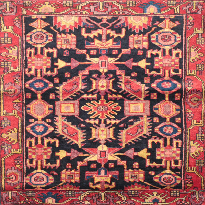 Southwestern Indoor Rug, Square 4'