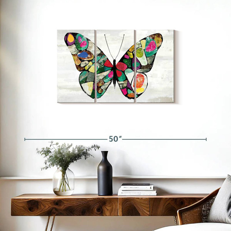 Couleurs de papillon Brampt, H 20 po x l 33 po
