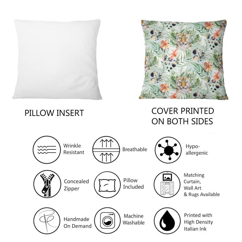 Floral Throw Pillow