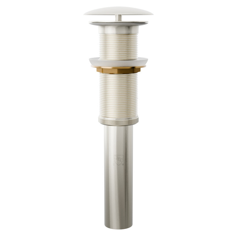  Drain escamotable d'évier de salle de bain 2,75 po, Nickel brossé