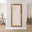 Miroir de déclaration 64 "en bois sculpté à la main H 64" Enijah
