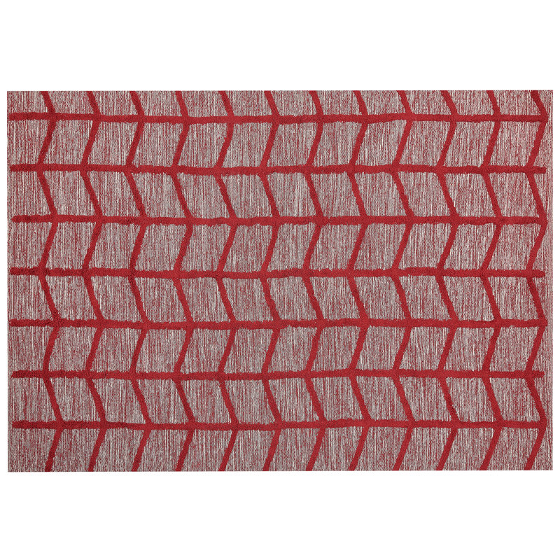 Jaime Geometric Cotton Hand Woven Area Rug, Rectangle 160 x 230cm