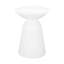 Tables d'appoint d'extérieur en fer avec design évasé, ensemble de 2-2060897666