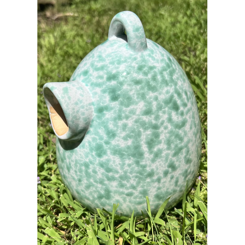 Cabane à oiseaux 7 po x 7 po x 9 po Pisco Egg, Vert