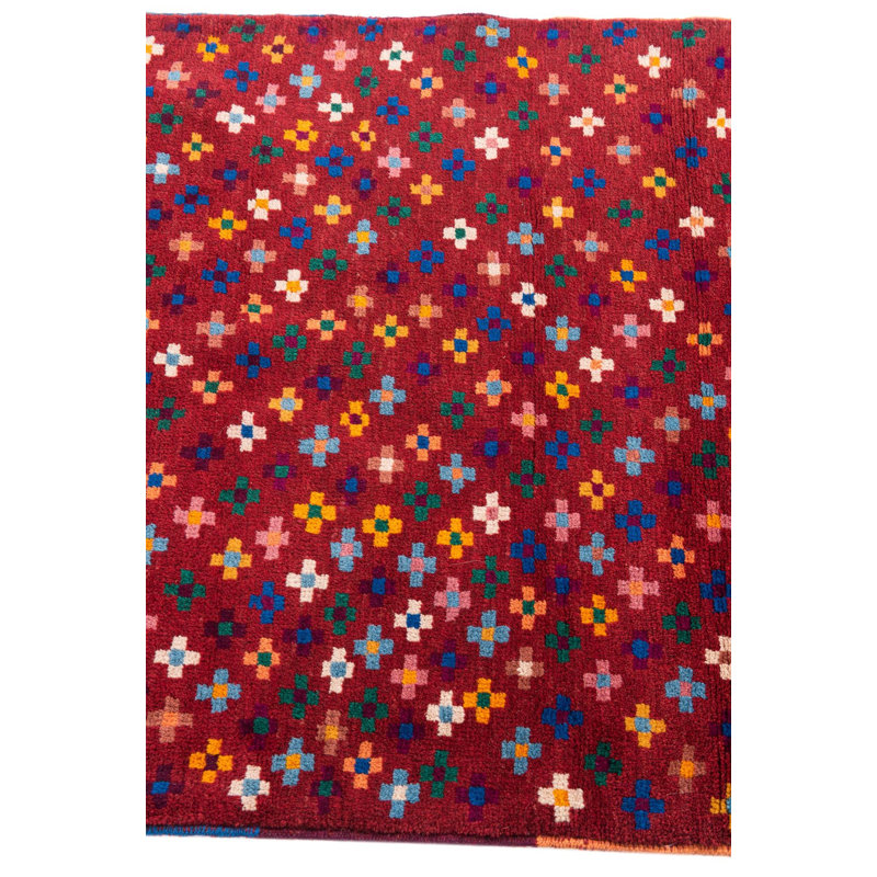 Tapis de couloir rouge Neela