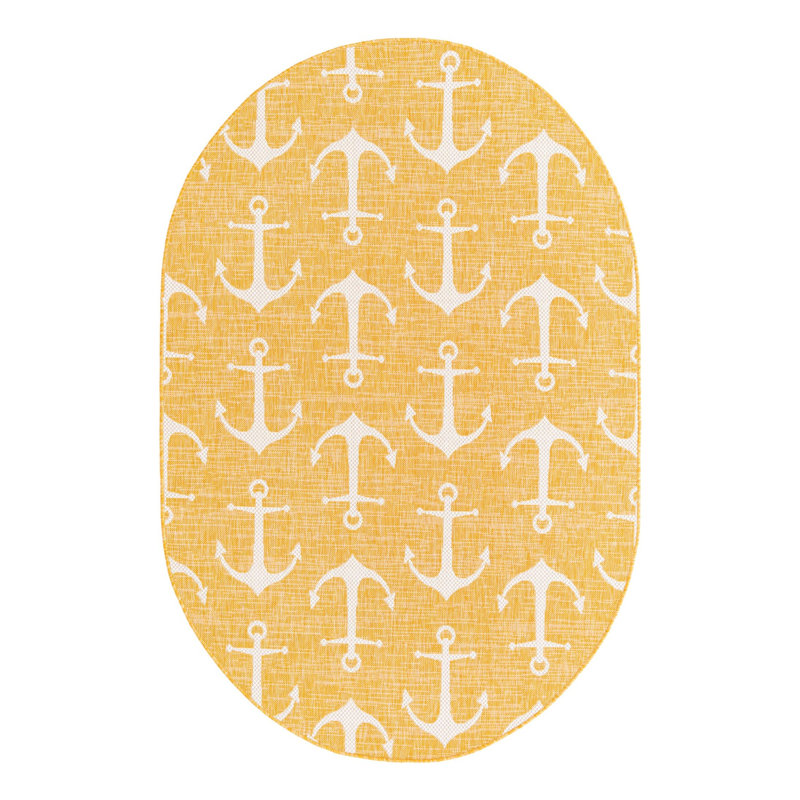 Indoor / Outdoor Rug, Oval 5'3" x 7'10"