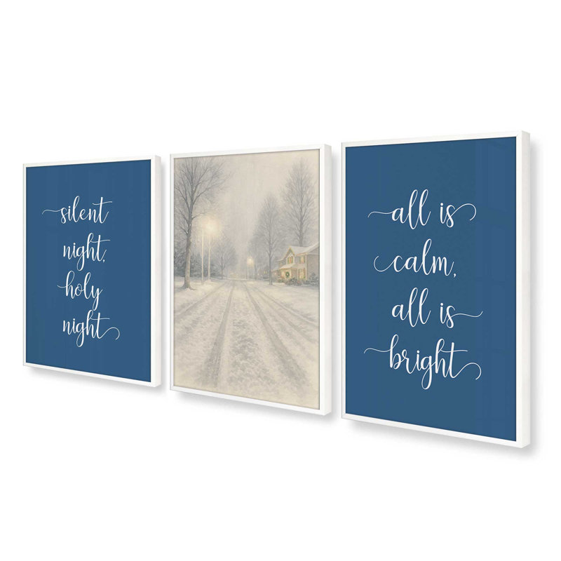 Impression de sérénade Snowdrift, Blanc opaque, H 21,5 po x l 52,5 po