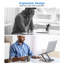 Support pour ordinateur portable pour bureau, support pour ordinateur portable ergonomique avec base pivotante à 360 °, support pour ordinateur portable en aluminium, support pour ordinateur portable pliable réglable, gris-2064083226