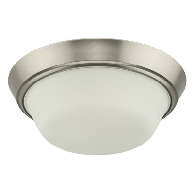 Plafonnier encastré Edessa avec verre satiné gravé