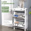 8 Pair Flip Down Shoe Storage