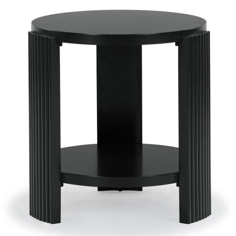 Table d'appoint Liabella, Noir