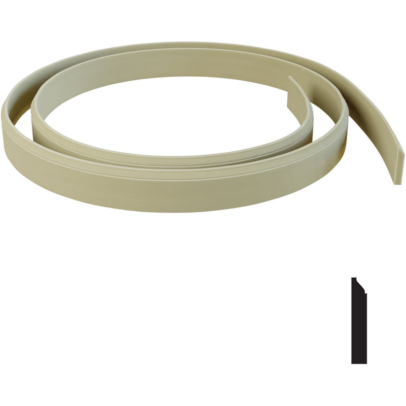 144" Beige Resin Flexible Baseboard Moulding