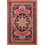 Tapis décoratif rouge rétro à motif rouge rétro et moderne lavable à la machine-1692447985