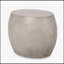 Outdoor Lightweight Concrete Side Table with Modern Design and Oval Tabletop