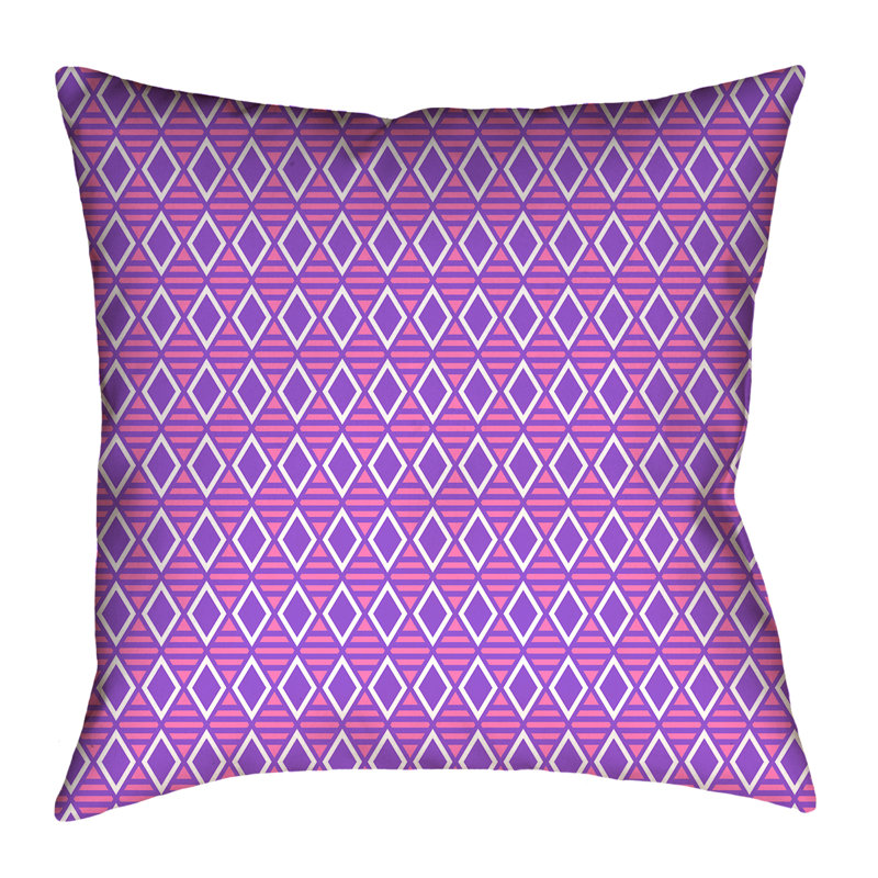 Coussin intérieur/extérieur Katelyn Elizabeth, 20 po x 20 po, Mauve